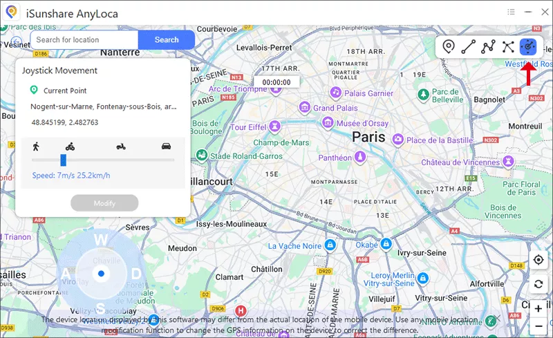choose Joystick movement