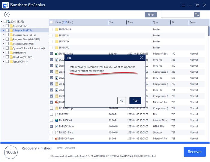 complete recovery and view data box