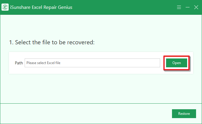 Windows 10 iSunshare Excel Repair Genius full