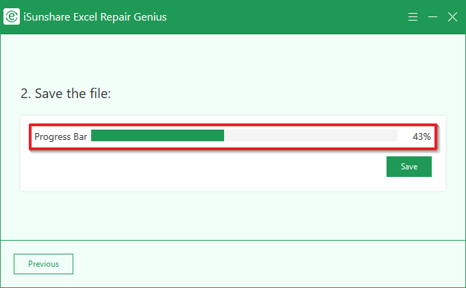 repairing excel file