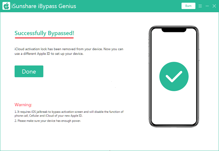 successfully bypass icloud lock