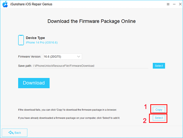 download firmware in other way