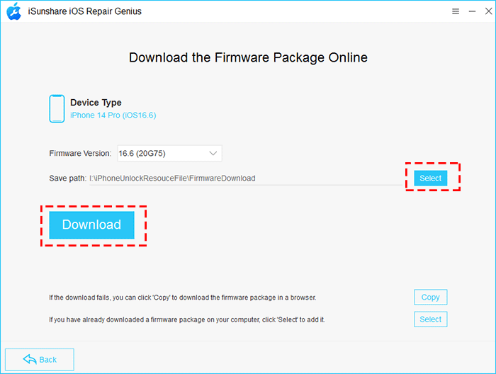 download firmware package