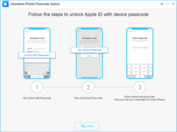 Unlock Apple ID with Device Passcode