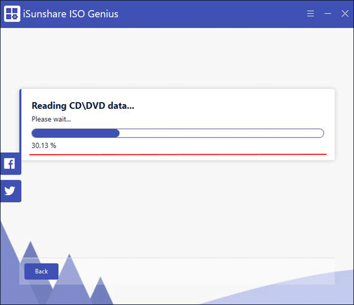 wait for reading CD/DVD data and copying to ISO image