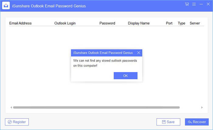  no Outlook email password discovered