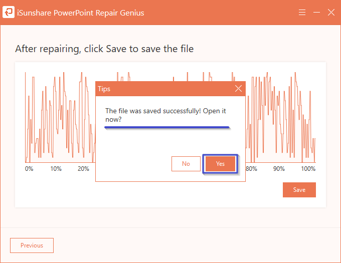 open recovered ppt file