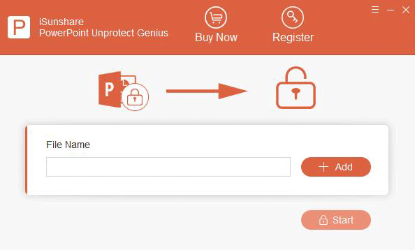 install and run isunshare PowerPoint Unprotect Genius