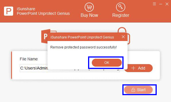  remove password to unprotect PowerPoint