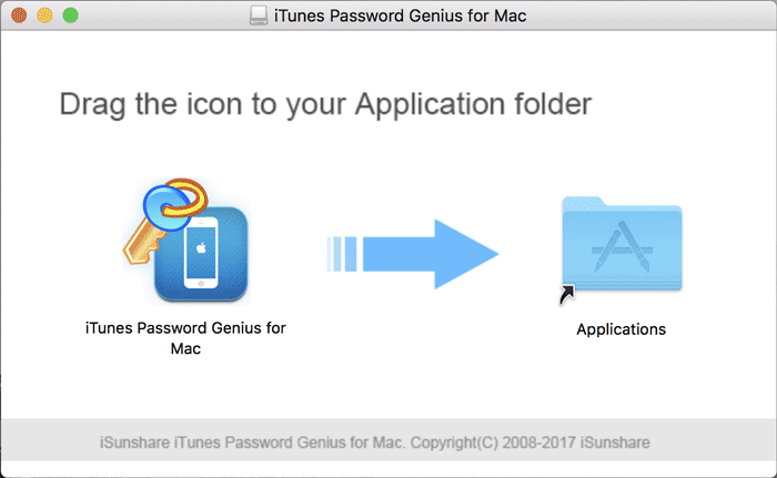 iTunes Password Genius for Macをインストールします