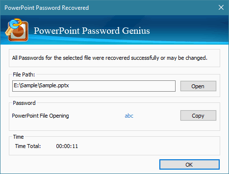 PowerPointのパスワードを正常に回復する