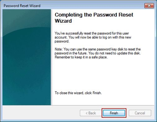 Windows 7の忘れられたパスワードのリセット